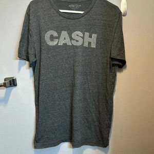 Lucky Brand Johnny Cash Man In Black S/S T-Shirt Gray LG “CASH”